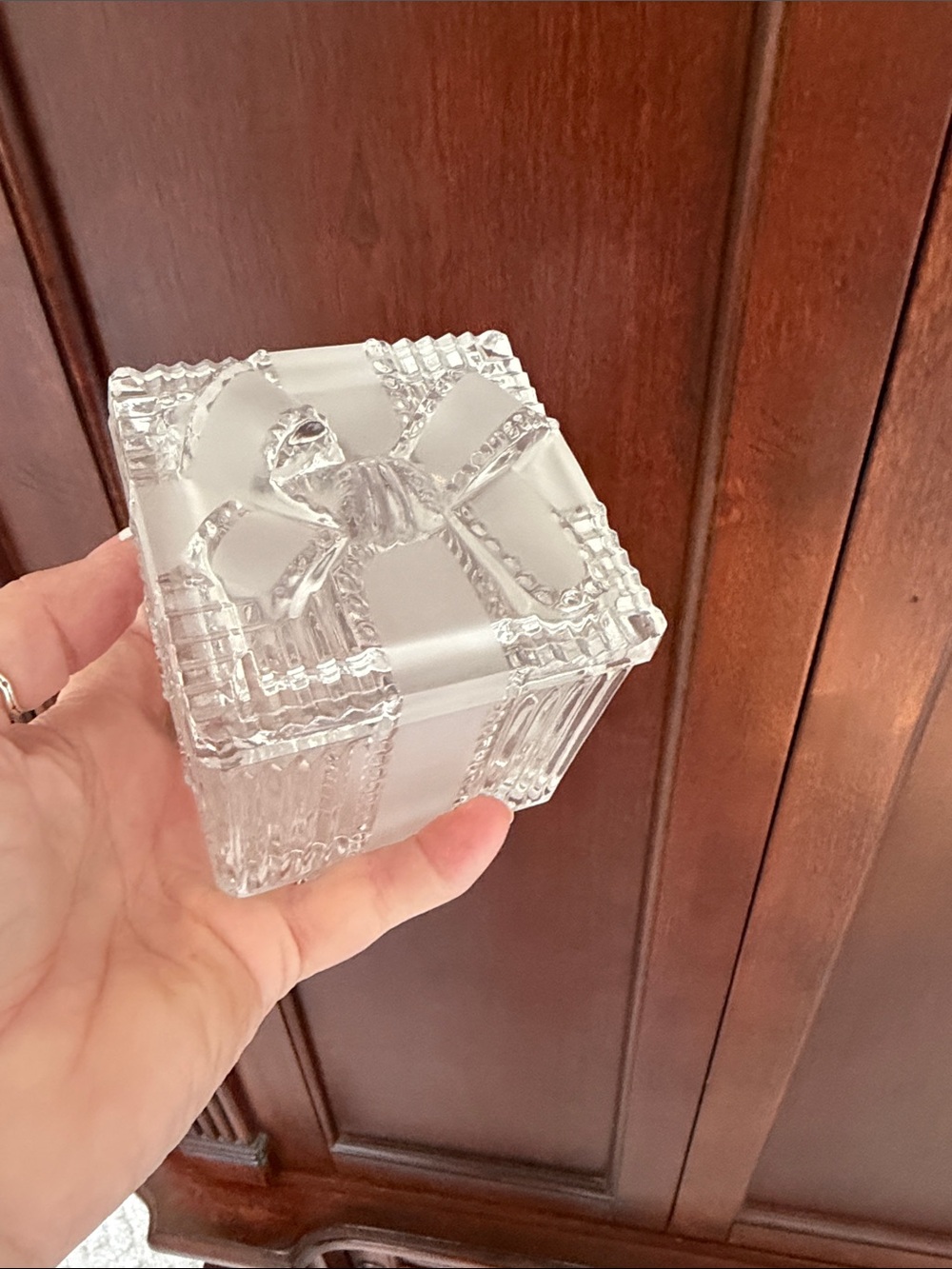 Vintage Lead Crystal Trinket Box